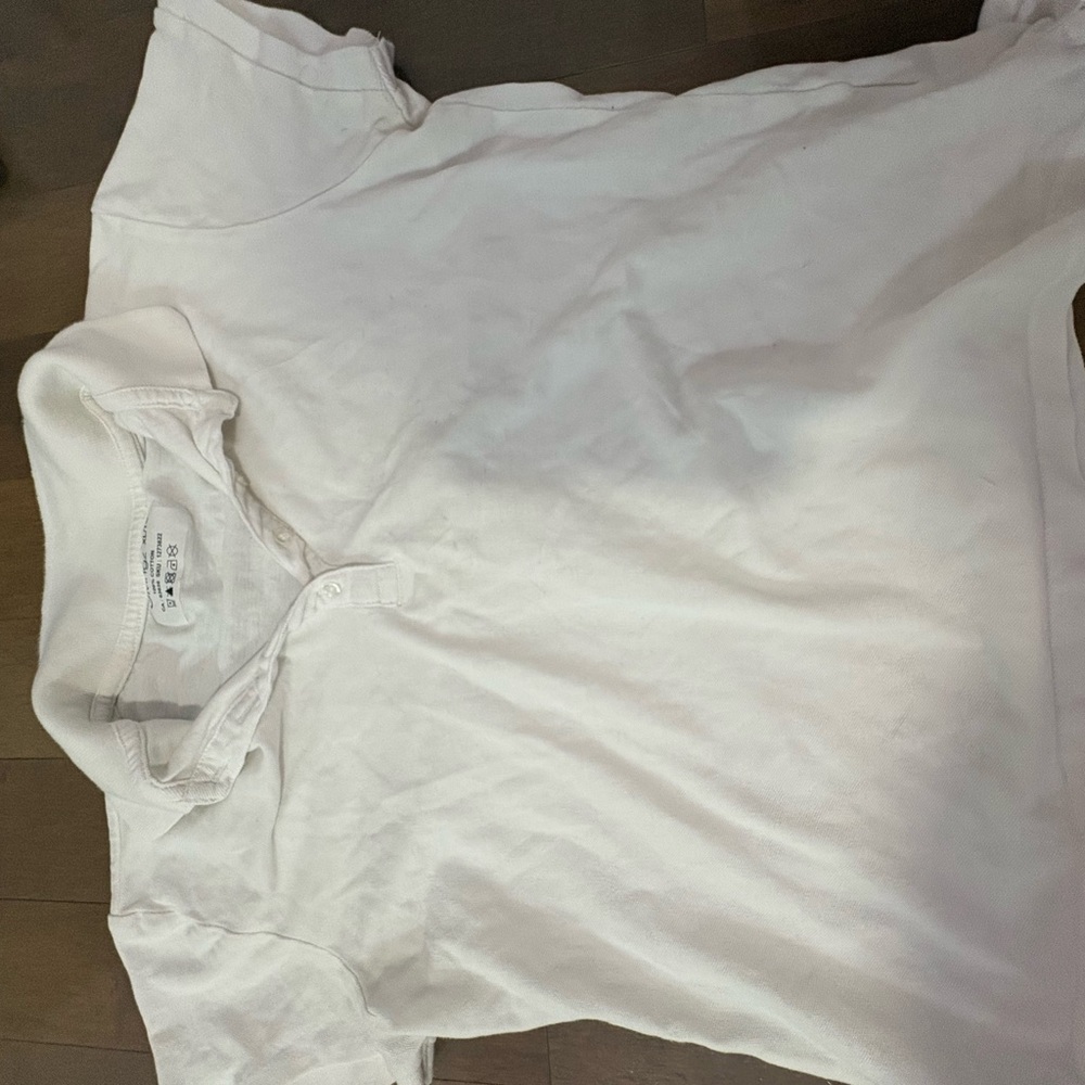 Kids White Polo Shirt
